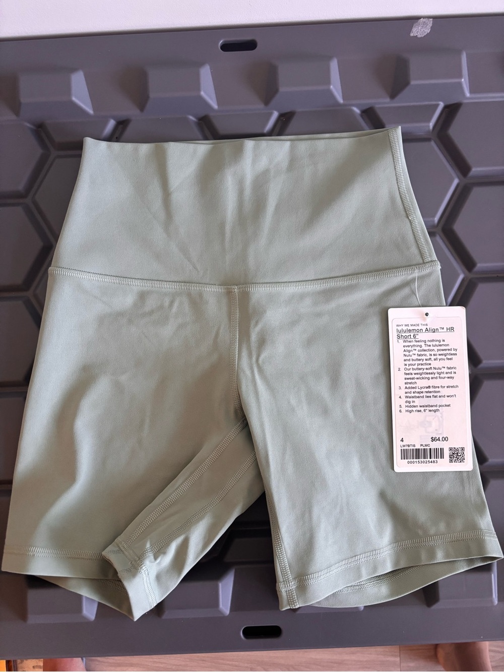 Lulu lemon High-Waist Sage Green Women’s Bike Shorts